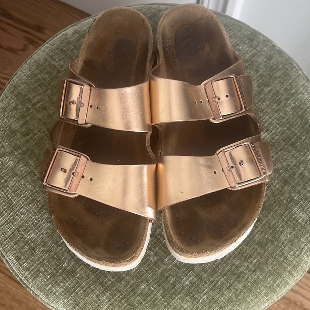 Birkenstock Rose Gold Sandals size 8